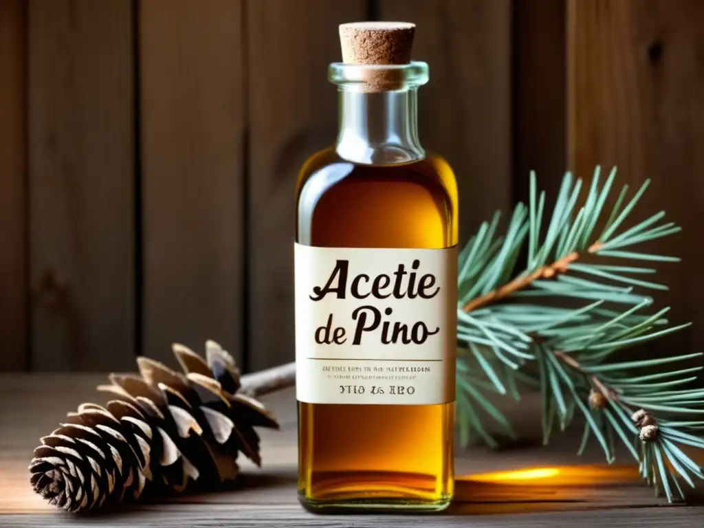 Aceite de Pino vintage Beneficios del aceite de pino para la salud respiratoria
