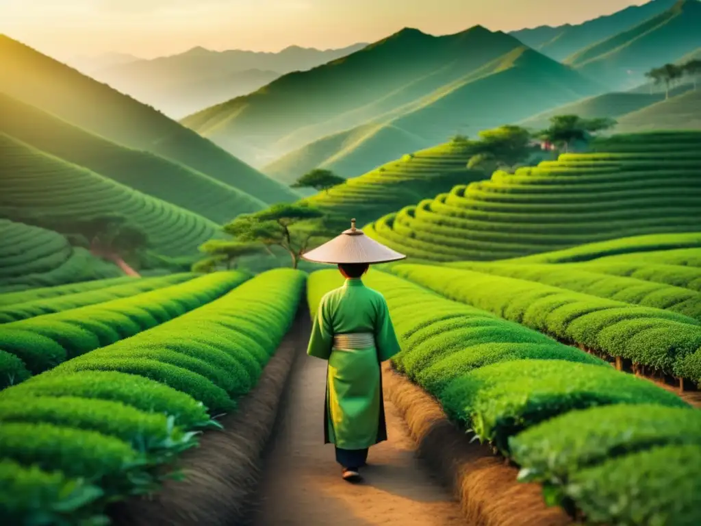 Plantación de té en China Plantación de té verde en China: Tradición ancestral y beneficios naturales
