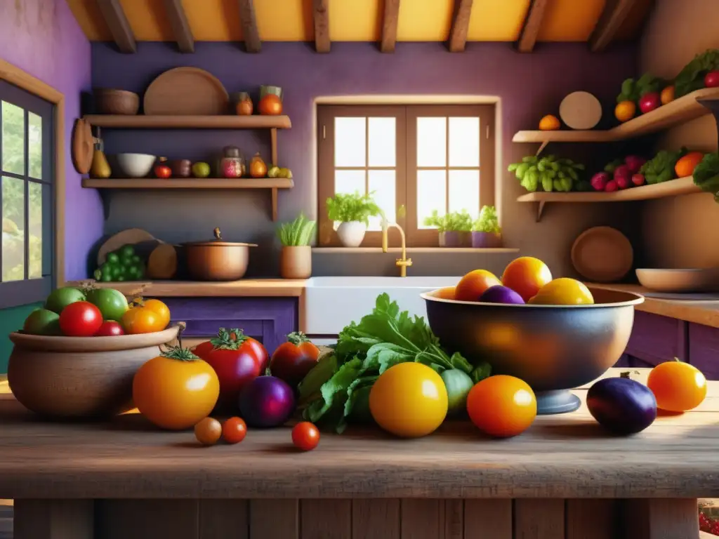 Cocina rústica con alimentos frescos y tradicionales: Beneficios de las dietas tradicionales contra la obesidad