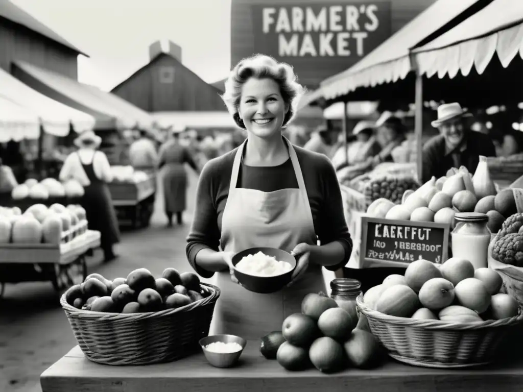 Mercado agrícola antiguo con alimentos probióticos Mercado de agricultores con alimentos probióticos curativos