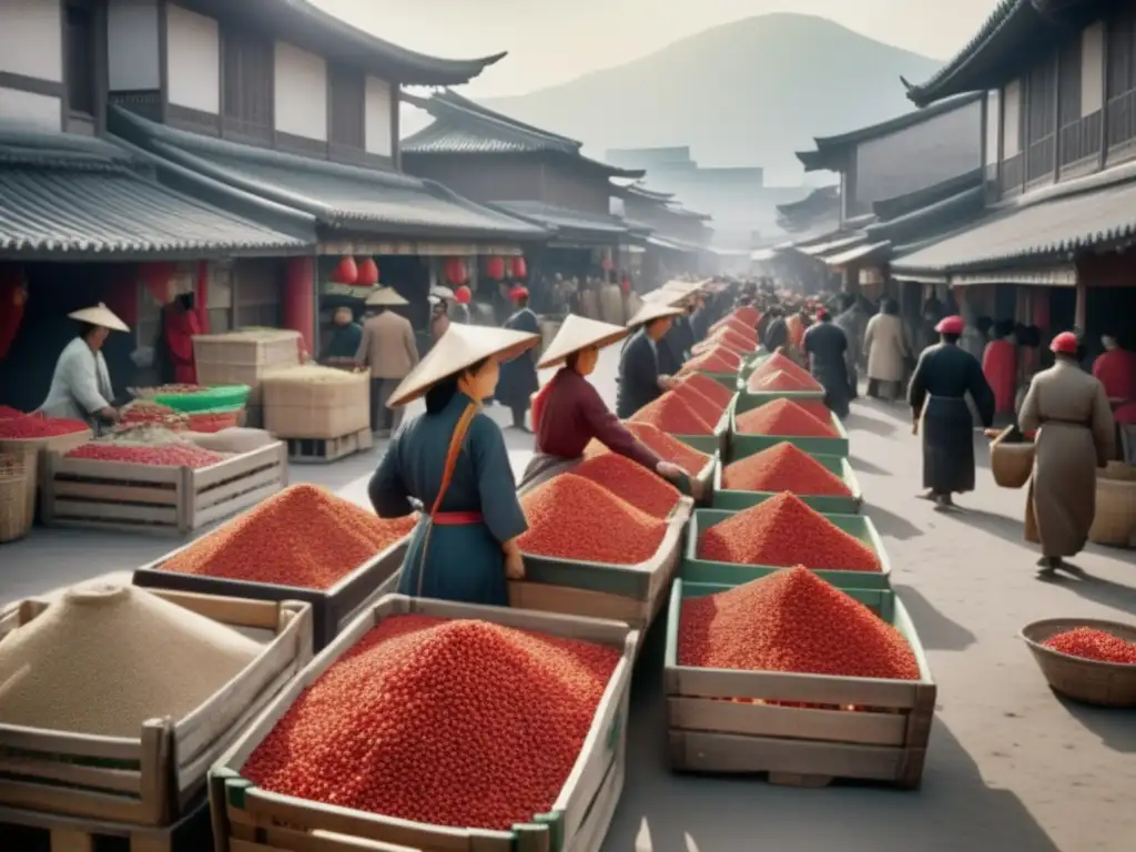 Mercado asiático: comercio global de bayas Goji Comercio global y consumo de bayas de Goji: mercado histórico que destaca beneficios y usos