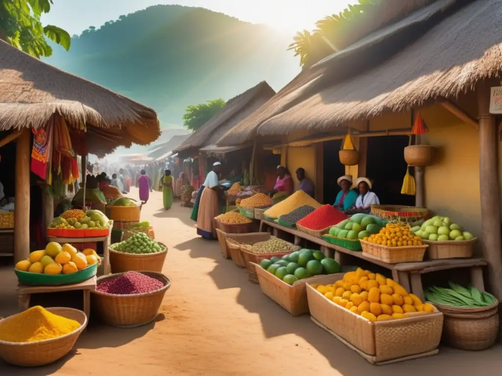 Mercado vibrante de alimentos saludables Mercado vibrante de alimentos curativos fusionados