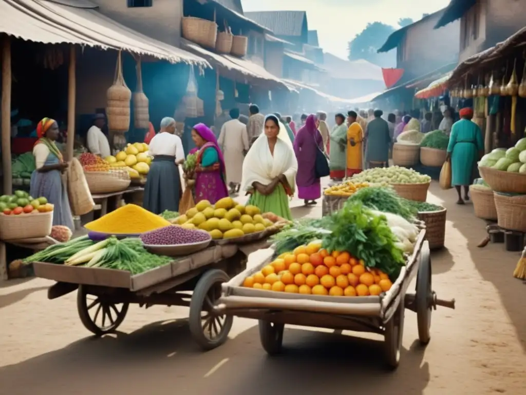 Mercado tradicional con alimentos curativos Mercado tradicional con alimentos curativos y cocina moderna