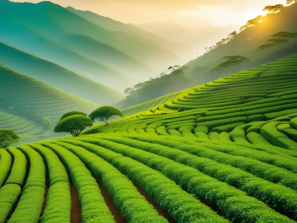 Plantación de té en Assam, India Plantación de té en Assam, India: Beneficios del té negro para el corazón