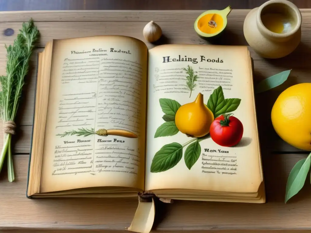 Cocina vintage y remedios naturales Alimentos curativos tradicionales resistiendo el cambio - Cookbook vintage con recetas y remedios ilustrados, notas y utensilios antiguos