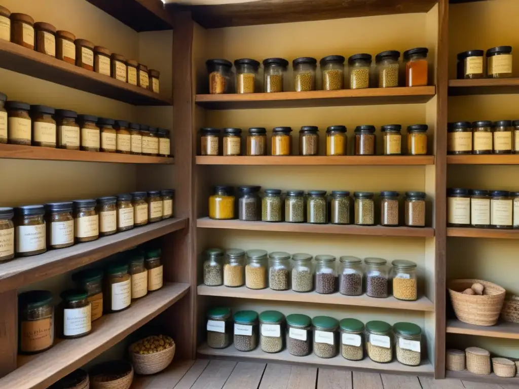 Tienda de hierbas medicinales vintage Tienda de hierbas con ingredientes frescos