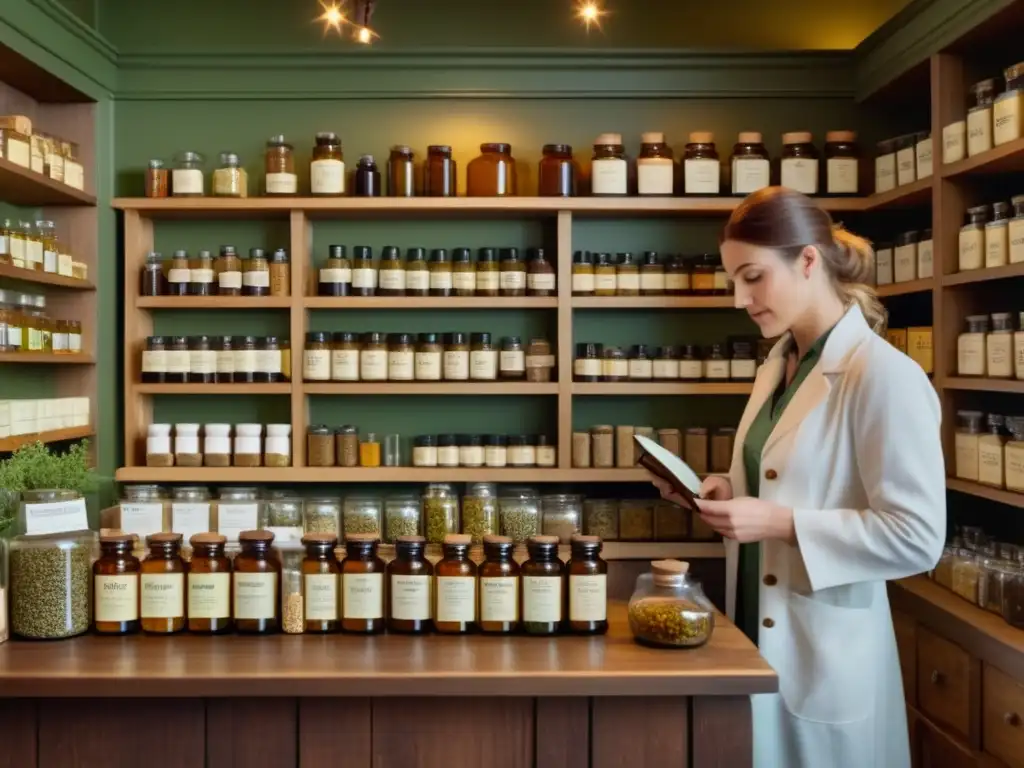 Tienda vintage de hierbas y remedios naturales Tienda vintage de hierbas y suplementos naturales con beneficios para la salud